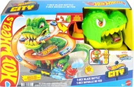 Tory, garaże, parkingi - Mattel HW rinkinys „Dinozauras gaisrinėje“ JBM73 - miniaturka - grafika 1