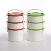 Pozostałe akcesoria kuchenne - Menażka 2 x 1,2 l + 1,5 l mix kolorów - miniaturka - grafika 1