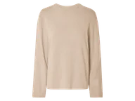 Swetry damskie - esmara® Sweter damski z cienkiej dzianiny (Beżowy, XS (32/34)) - miniaturka - grafika 1