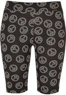 Spodenki damskie - URBAN CLASSICS Spodenki sportowe damskie, fitness elastyczne legginsy, joga i siłownia, szorty z wysokim stanem w różnych kolorach, rozmiar XS - 5XL, Blackpeace, XL - miniaturka - grafika 1