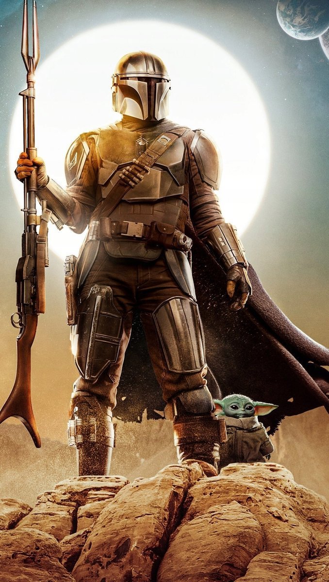 PUZZLE STAR WARS Mandalorian A3 252 el z Nadrukiem + IMIĘ Pudełko