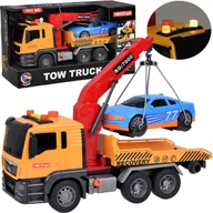 Pojazdy elektryczne dla dzieci - Zestaw Laweta + Auto Światło Dźwięk SUPER ruchomy HDS dźwig - miniaturka - grafika 1