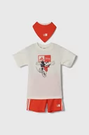 Dresy i komplety dla chłopców - adidas komplet niemowlęcy kolor czerwony - miniaturka - grafika 1