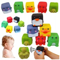 Zabawki do kąpieli - ZABAWKI DO KĄPIELI, DO WODY ZESTAW GUMOWE ZWIERZĄTKA 6 SZT DLA DZIECI 3m+ - miniaturka - grafika 1