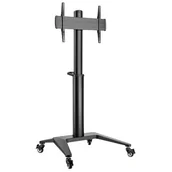 Uchwyty do telewizora - Stojak podłogowy DELTACO ARM-0451 do TV 37-70 Cali Czarny - miniaturka - grafika 1