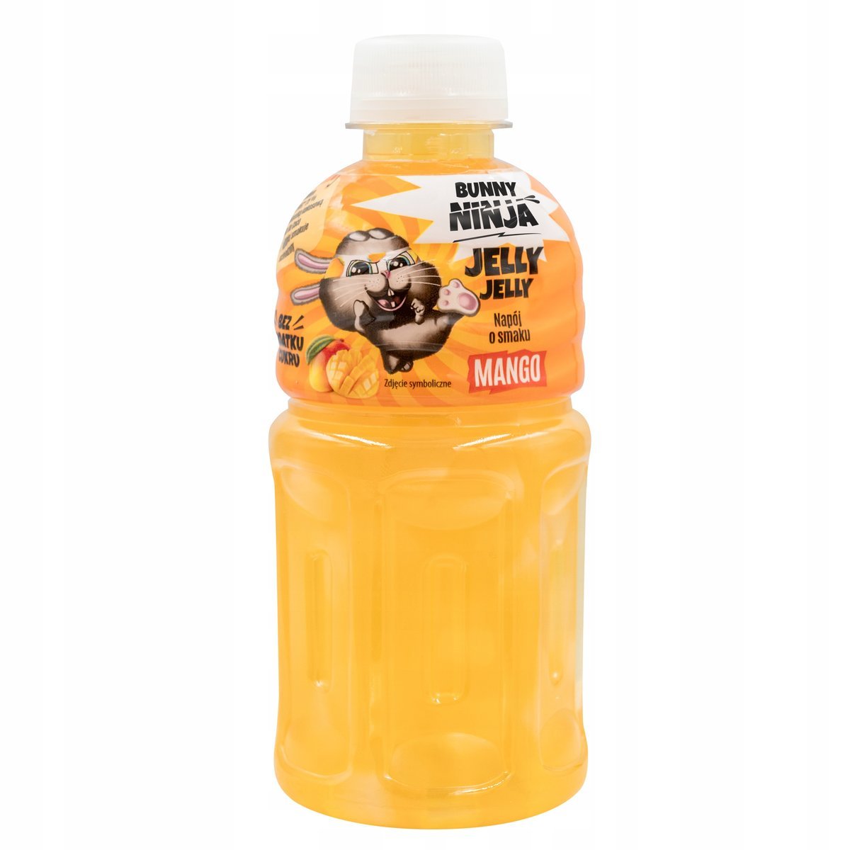 BUNNY NINJA JELLY Napój z sokiem z mango NFC i galaretką 320 ml BEZ CUKRU