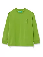 Koszulki męskie - United Colors of Benetton Męski T-shirt G/C M/L 3hvtu1036 sweter z kapturem, zielony leśny 0h0, S - miniaturka - grafika 1