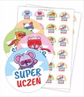 Szkolne artykuły papiernicze - Naklejki motywacyjne - Super uczeń 48szt - LearnHow - miniaturka - grafika 1