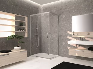 Novellini Kali A-H 80x100 Crystal Clear KALIAH76L-1B/KALIAH96L-1B - Kabiny prysznicowe - miniaturka - grafika 2