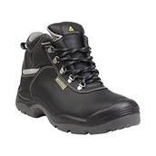 Obuwie robocze - Deltaplus SAUL2S3NO47 wysokie buty ze skóry licowej, pigmentowane - S3 Src, czarne, rozmiar 47 - miniaturka - grafika 1