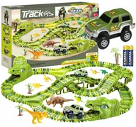 Zabawki konstrukcyjne - Mega Tor Wyścigowy Xxxl Dinozaur Dino Park 240 Elementów Y285Z - miniaturka - grafika 1