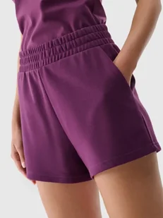 4F Spodenki damskie dresowe szorty 4FWMM00TSHOF542-50S Fioletowy Roz. 2XL - Spodenki damskie - miniaturka - grafika 1