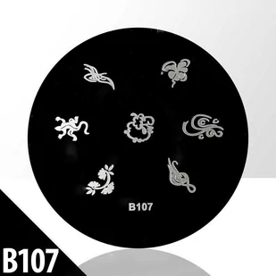 Blaszka Ze Wzorkami Do Stempli Paznokci Xs B 107 - Akcesoria do paznokci - miniaturka - grafika 1