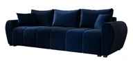 Sofy i kanapy - Granatowa nowoczesna kanapa rozkładana z pojemnikiem M9-P98 - miniaturka - grafika 1