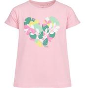 Bluzki dla dziewczynek - T-shirt z krótkim rękawem dla dziewczynki, z sercem, różowy 3-8 lat - miniaturka - grafika 1