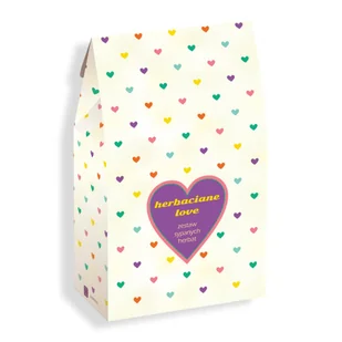Gotowy zestaw prezentowy „Herbaciane Love“ herbata sypana PREMIUM różne smaki x10 prezent upominek na walentynki dla zakochanych żony kobiety faceta - Zestawy upominkowe - miniaturka - grafika 1