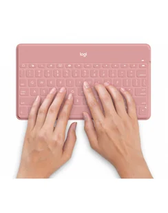 Logitech Keys-To-Go BT pink - 920-010045 - Klawiatury - miniaturka - grafika 1