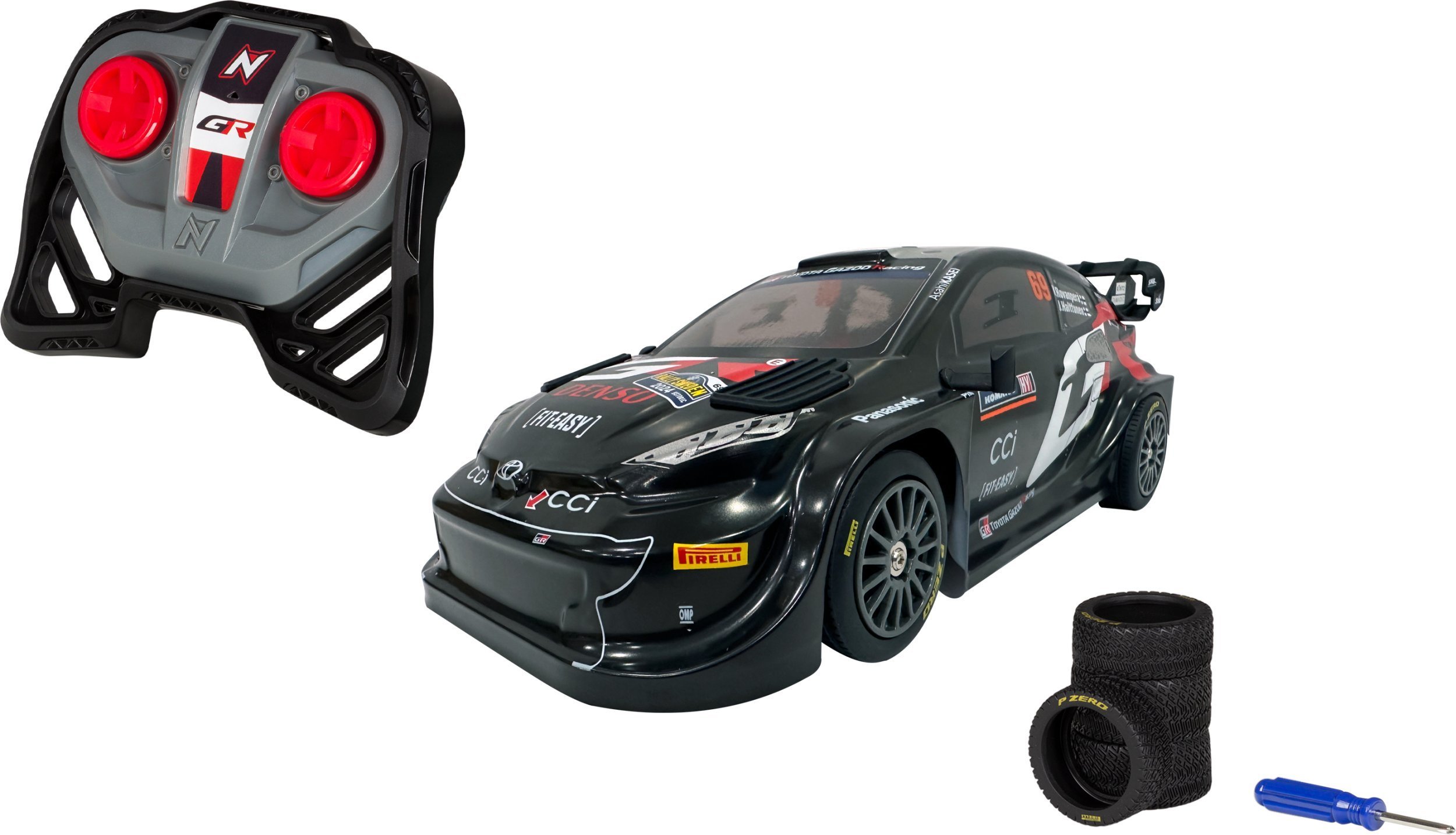 NIKKO Toyota Gazoo Racing Rovanperä Sweden Rally 2024 1:16 with extra tyres