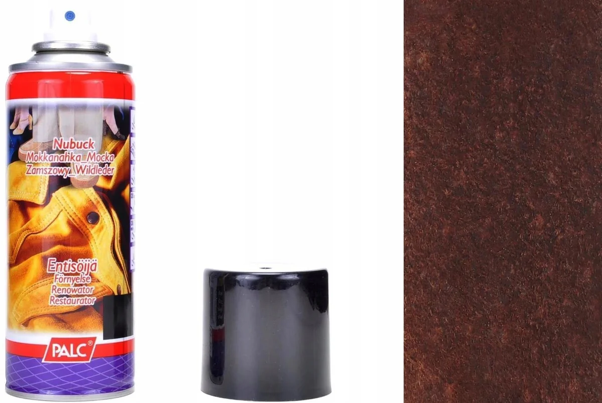 G12-04 CIEMNY BRĄZ Renowator koloru do obuwia z ZAMSZU NUBUKU Farba w SPRAYU Palc 200 ml