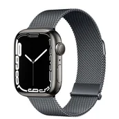 Akcesoria do smartwatchy - Pasek CELLY Milanese do Apple Watch 8/9/10/SE/Ultra 1/2 (42/44/45/46/49mm) Czarny - miniaturka - grafika 1