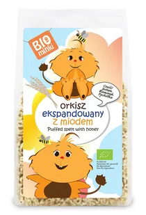Biominki ORKISZ EKSPANDOWANY Z MIODEM BIO 210 g - - Dodatki do kaszek - miniaturka - grafika 1