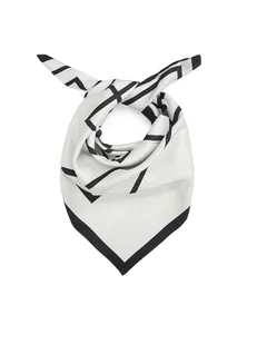 Jedwabna apaszka w geometryczne wzory - Moda i Uroda OUTLET - miniaturka - grafika 1