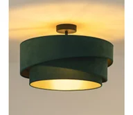 Lampy sufitowe - Duolla - Żyrandol natynkowy KOBO 1xE27/15W/230V śr. 45 cm zielony - miniaturka - grafika 1