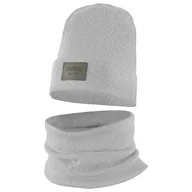 Czapki damskie - Czapka Wiosenna Jesienna Z Kominem Czapeczka Komplet Dla Dzieci 52-54 Szary - miniaturka - grafika 1