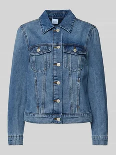 Kurtka jeansowa o kroju regular fit z mieszanki bawełny model ‘ZORICA’ - Kurtki damskie - miniaturka - grafika 1