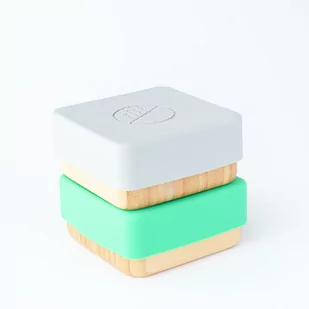 Ecorascals, Bambusowe pojemniki na przekąski, Szary/Niebieski, 2 szt. - Zestawy naczyń dla dzieci Ecorascals, Bambusowe pojemniki na przekąski, Szary/Niebieski, 2 szt. - Zestawy naczyń dla dzieci - miniaturka - grafika 1