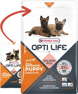 Versele-Laga Opti Life Puppy Sensitive 1 kg - Sucha karma dla psów - miniaturka - grafika 1