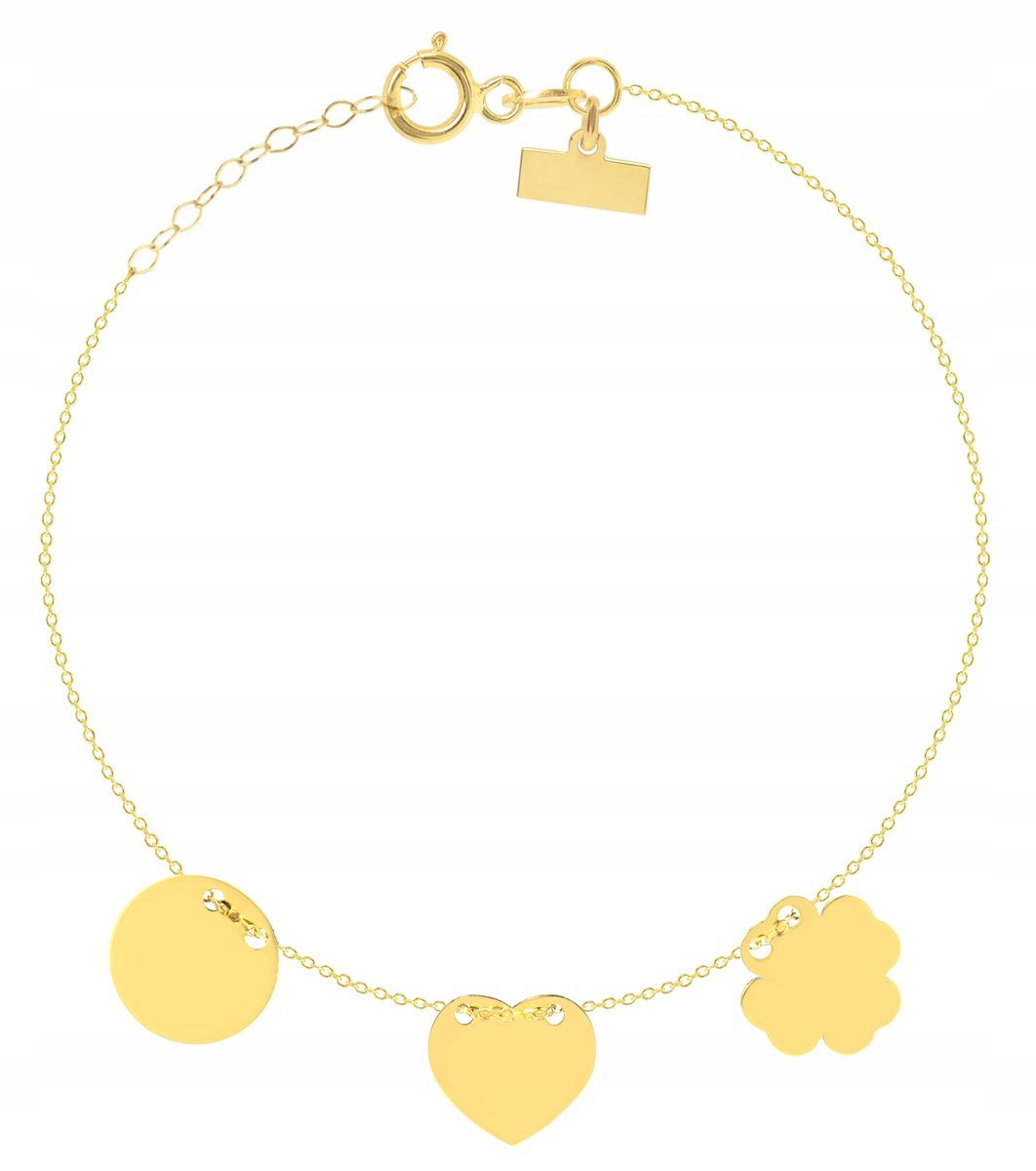 PIĘKNA ZŁOTA BRANSOLETKA CELEBRYTKA GWIAZD 333