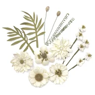 Scrapbooking - Kwiaty papierowe, 12 szt. cream - miniaturka - grafika 1