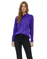 Koszule damskie - Minus Damska koszula Phoebe 2, fioletowy indygo, 14 - miniaturka - grafika 1