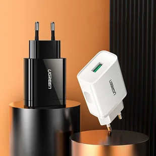 Ugreen ładowarka sieciowa USB Quick Charge 3.0 FCP AFC 18 W czarny (60201) - Ładowarki do telefonów - miniaturka - grafika 7