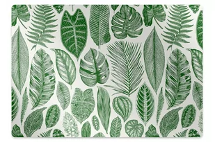 Mata na podłogę pod krzesło Palmowe liście 120x90 cm - Podnóżki, podpórki, podkładki - miniaturka - grafika 1