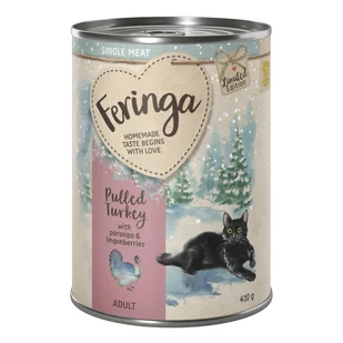 6x410g Edycja limitowana: Zimowe menu Feringa Single Meat, indyk z pasternakiem, karma mokra dla kota |  na start - Mokra karma dla kotów - miniaturka - grafika 2