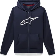 Bluzy męskie - Alpinestars Bluza z kapturem ALPINESTARS AGELESS II ZIP HOODIE, Nav/White Rozmiar: XXL - miniaturka - grafika 1