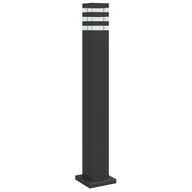Lampy ogrodowe - vidaXL Zewnętrzna lampa stojąca, czarna, 80 cm, aluminium - miniaturka - grafika 1