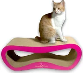 Drapaki dla kotów - Drapak dla kota różowy mega LEON 78x28x24 cm MruuPruu - miniaturka - grafika 1