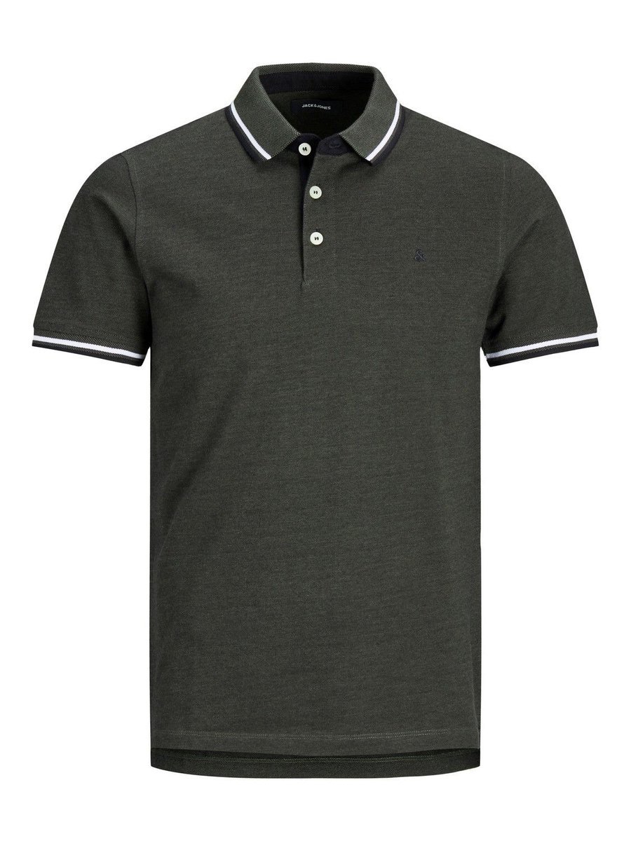 polo uomo jack and jones 12136668 paulos forest night