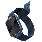 Paski - UNIQ pasek Dante Apple Watch Series 4/5/6/7/8/SE/SE2 38/40/41mm Stainless Steel niebieski/cobalt blue - miniaturka - grafika 1