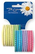 Ozdoby do włosów - Top Choice Gumki do włosów mix 20szt 22159 - miniaturka - grafika 1