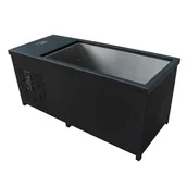 Wanny - HYDROSAN - Wanna lodowa cold tub POLAR 1-osobowa 172x87 cm ze stali nierdzewnej z wykończeniem drewnianym kolor CZARNY POLAR-ICE-BL - miniaturka - grafika 1