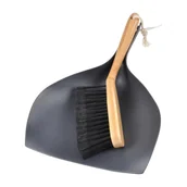 Miotły, szufle, mopy - Zmiotka i szufelka zestaw z bambusowym uchwytem MEN153AT - miniaturka - grafika 1