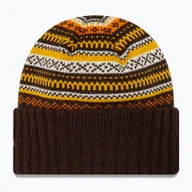 Czapki damskie - Czapka zimowa damska New Era Rail Isle Cuff Knit Beanie dark brown WYSYŁKA W 24H 30 DNI NA ZWROT - miniaturka - grafika 1
