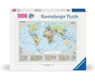Przewodniki - Ravensburger, Puzzle 1000: Polityczna mapa świata (12000065). Wiek: 14+ - miniaturka - grafika 1