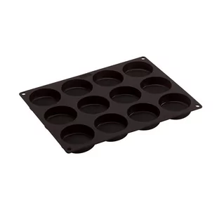 Lurch Flexi burger buns forma silikonowa forma do pieczenia do 6 cm pattys, 12-krotnie, silikon, brązowa, 29 x 22 x 2 cm 85087 - Formy do ciast - miniaturka - grafika 1