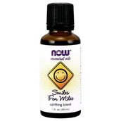 Aromaterapia - Now® Foods Olejek eteryczny NOW, mieszanka olejków Smiles of Miles (olejek eteryczny, mieszanka stymulująca), 30 ml - miniaturka - grafika 1