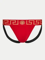 Majtki damskie - Versace Slipy Jock Strap AUU01017 1A1001 Czerwony - miniaturka - grafika 1